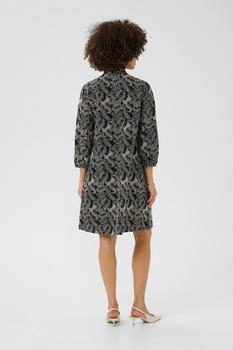 Culture Kleid pastellgelb/schwarz