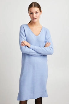 Oxmo OXMareen Feinstrickkleid mit Rundhalsausschnitt brunnera blue melange
