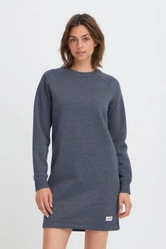 Oxmo OXMareen Feinstrickkleid mit Rundhalsausschnitt total eclipse melange