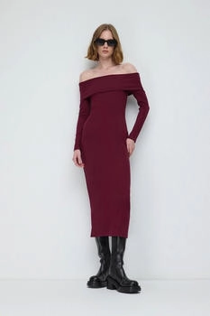No Matter What No Matter What Schulterfreies Ripp-Midi-Kleid (8684170029331)