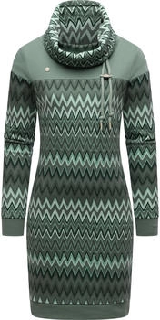 Ragwear Chlloe Youmodo Kleid Slim Fit mint/pastellgrün/dunkelgrün