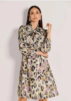 Madeleine Midikleid mit Animal-Print V-Ausschnitt mit Schluppe (60243504800480)