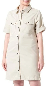 Noisy May NMNEW Signe S/S Denim Kleid CLR NOOS (27030173) oatmeal