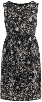 Usha Midikleid mit Retro-Print schwarz
