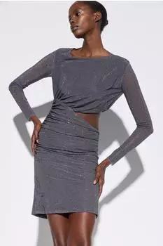 No Matter What No Matter What Minikleid mit Steinverzierung glitzernd