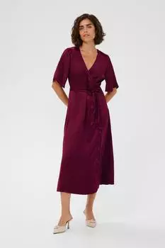 Kaffe KAAmara Kleid mit Wickel-Design (10511732) burgunder