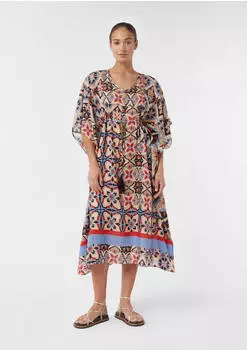 Comma Kleid (2166932) beige/mischfarben