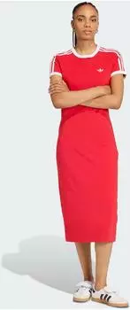 Adidas 3-STREIFEN KLEID (SCHMAL) Better Scarlet / White (KD3692)