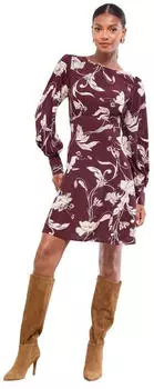 Lipsy Kleid Figurbetont burgunder/wei&szlig;