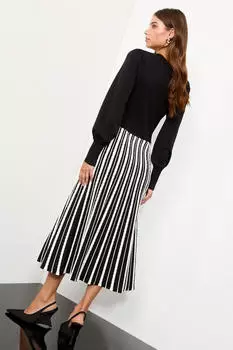 Lipsy Kleid Figurbetont schwarz/wei&szlig;