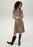 Aniston CASUAL Jerseykleid mit Animal-Print