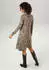Aniston Jerseykleid mit Animal-Print beige/schwarz