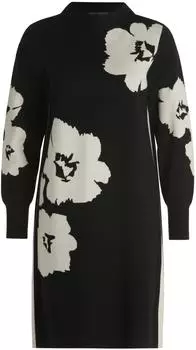Betty Barclay Strickkleid mit Stehkragen patch black/cream