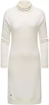 Ragwear Peona Jerseykleid mit Rollkragen elfenbein