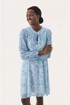 Part Two PiyannaPW Regular fit Langarmkleid (30309303) silver lake paisley print