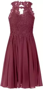 APART Kleid Schmale Passform bordeauxrot