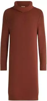 Cartoon Strickkleid mit Stehkragen/Turtle Neck terra cotta