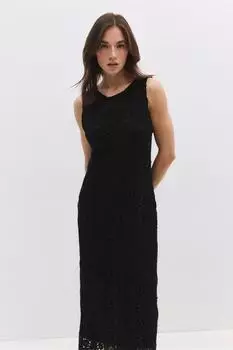 No Matter What Midikleid mit Spitzenfutter (8684170119193) schwarz