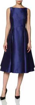 Adrianna Papell Ärmelloses Midikleid mit V-Rücken (041899070) neptun