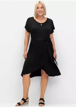 Sheego Jerseykleid (41920428) schwarz