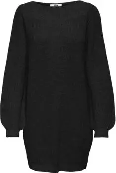 Jacqueline de Yong Whitney Megan L S Boat Dress knt NOOS Kleid 15234103 schwarz