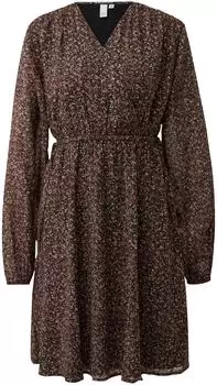 s.Oliver Chiffonkleid schwarz mehrfarbig 2172480.99A1.