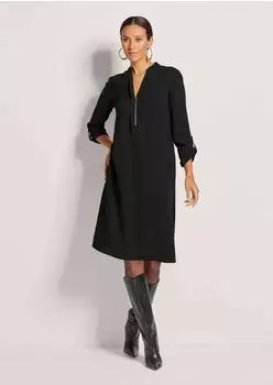 Madeleine Kleid mit Taschen schwarz