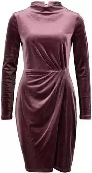 Zero Samtkleid mit Raffungen drapiert palazzo