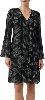 Comma Kleid mit Paisley-Muster (2173314) petrol/schwarz/weiß
