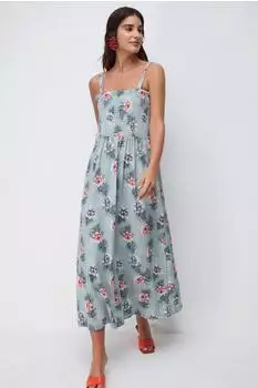 No Matter What Kleid rauchblau/pink