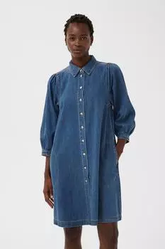 Part Two Eleinarpw Jeanskleid blau
