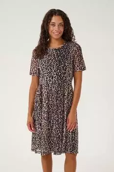 Culture Kleid mit femininer Silhouette (5715576281719) beige/schwarz