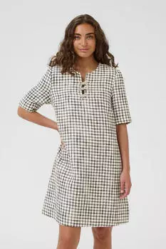 Culture CUheaven Casual fit Kleid (5715576937449) schwarz/weißmeliert
