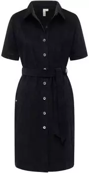 Ragwear Rozyna Cordy YOUMODO Cordkleid mit Hemdkragen schwarz