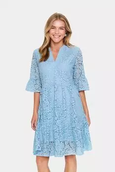 Saint Tropez Zanna Kleid Lockere Passform airy blue