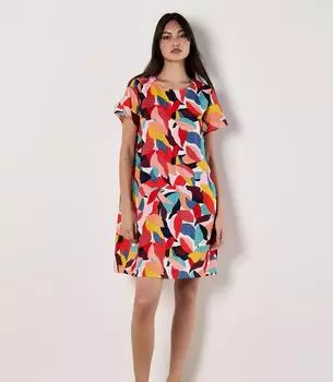 Apricot Cocoon Kleid Regular Fit mischfarben