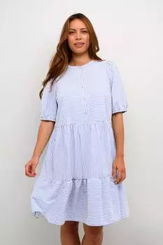 Culture Loose Fit Kleid (5715296929793) hellblau/weiß