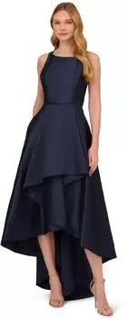 Adrianna Papell Mikado High Low Gown Kleid (AP1E204122) mitternacht/ausflug