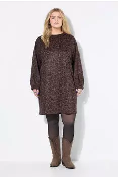 Studio Untold Oversized Strickkleid mit R&uuml;schen&auml;rmeln (843464) tiefes rehbraun