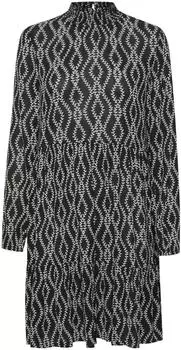 Kaffe Loose Fit Kleid (5715296189098) schwarz/weiß