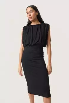Soaked in Luxury SLHanadi Jerseykleid Feminine Form (30408525) schwarz