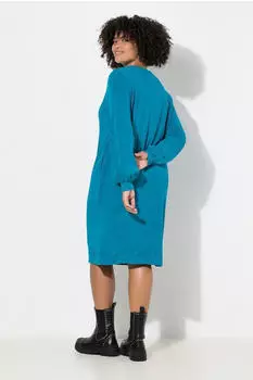 Angel of Style Sweatkleid Straight Fit Druckmotiv blau