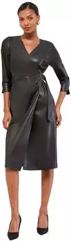 Lipsy Midikleid mit kurzen Ärmeln schwarz