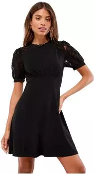 Lipsy Rückenfreies, gerafftes Träger-Maxikleid (LIP0959001000006) schwarz