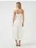 Y.A.S YASTHEA STRAP LONG DRESS S. NOOS Spaghettikleid creme