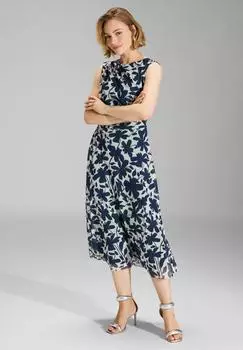 Swing Modelle Kleid mit Rundhalsausschnitt (SWG1472001000005) marine/grau