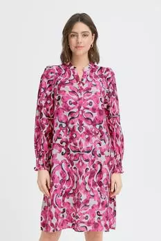 Fransa FRARiana Blusenkleid (20616227) boho bloom very berry