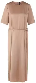 Marc Cain Satinkleid (10567903478106) warm taupe/hellbraun