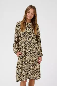 Saint Tropez Osina Kleid camel/schwarz