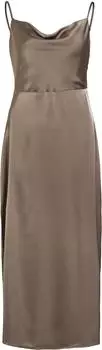 Vila Ravenna Ärmelloses Langes Kleid (14085601) fossil/hellbraun